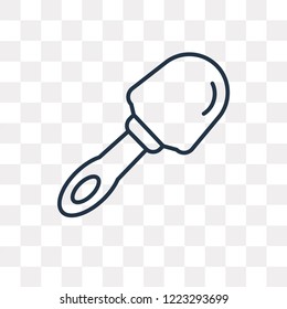 Pallete vector outline icon isolated on transparent background, high quality linear Pallete transparency concept can be used web and mobile