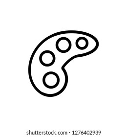 Pallette Icon. Drawing Equipment Vector Illustration