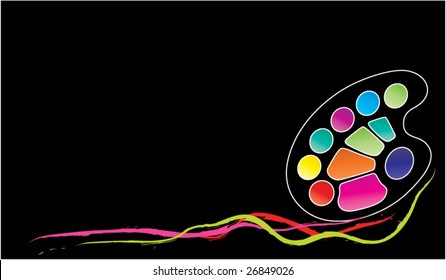 pallette vector design