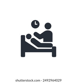 palliative care icon. vector.Editable stroke.linear style sign for use web design,logo.Symbol illustration.