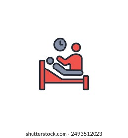 palliative care icon. vector.Editable stroke.linear style sign for use web design,logo.Symbol illustration.