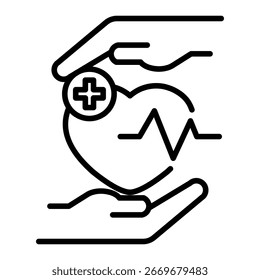 Elemento de icono de centro paliativo para diseño
