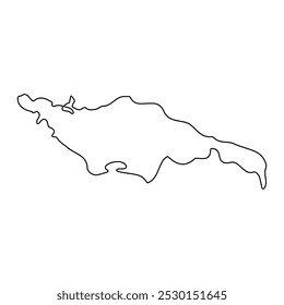 Stadtplan von Pallisa, Verwaltungsbezirk von Uganda. Vektorgrafik.