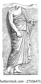 The Pallium, Vintage Engraved Illustration. 