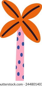 Palm Abstract Tree Vector Illustration