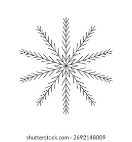 Ilustración de vista superior de árbol de arquitectura de palma