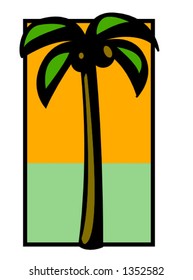 palm and beach