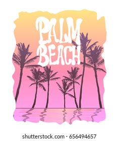 Palm Beach California T-Shirt graphic
