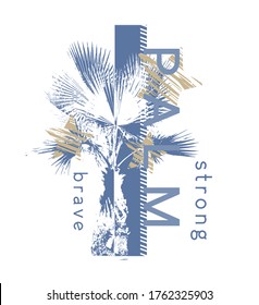 Palm Beach Florida stylish graphic t-shirt vector design, typography.