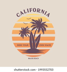 Palm Beach Florida stylish graphic t-shirt vector design, typography. Design for poster, print on the theme of summer. Vector illustration.