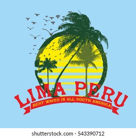 palm beach graphic design vector art