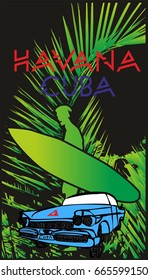 Palm Beach graphic design vector art