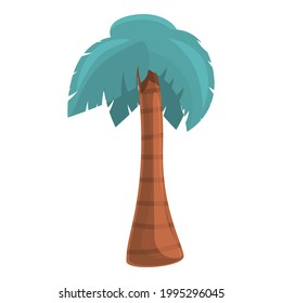 Palm beach icon. Cartoon of Palm beach vector icon for web design isolated on white background