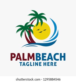 Palm beach logo design