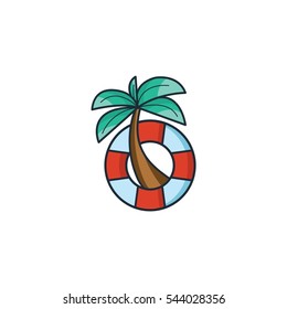 Palm Beach Logo Design Element