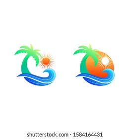 palm beach logo design ready to use