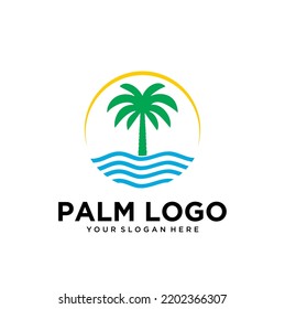 Palm Beach Logo Design Vector Stock Vector (Royalty Free) 2202366307 ...