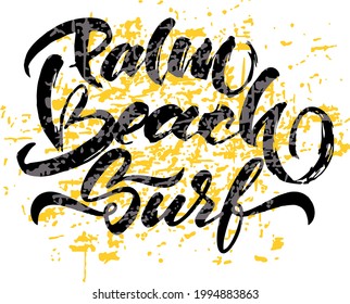 Vector de diseño de camisetas Palm Beach Surf