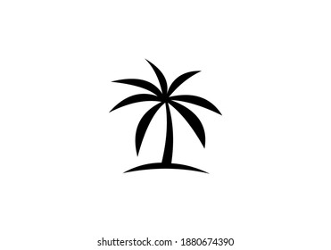 palm beach tree logo vector