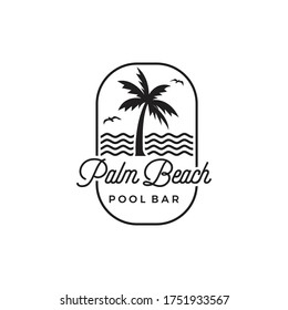 Palm Beach vintage for Hotel / Restaurant / Vacation logo design inspiration