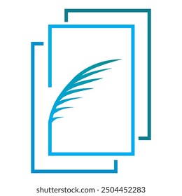 palm book logo vector design