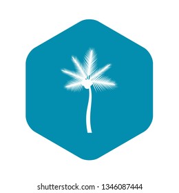 Palm butia capitata icon in simple style isolated on white background. Flora symbol