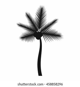 Palm butia capitata icon in simple style isolated on white background. Flora symbol