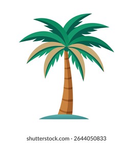 palma e ícone de coqueiro arte vetorial