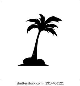 palm coconut tree logo icon