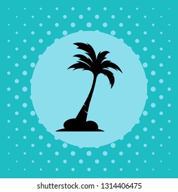 palm coconut tree logo icon