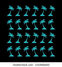 palm coconut tree logo icon
