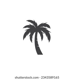 Palm Coconut Tree Logo Icon Silhouette