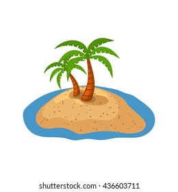 Palm colorful icon