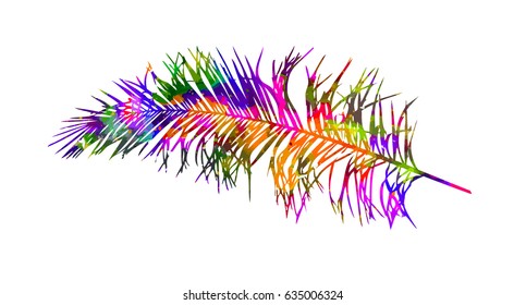 Hojas de color pálido. Vector