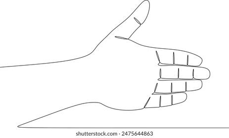 palm continuous line vector design