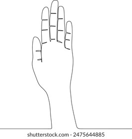 palm continuous line vector design