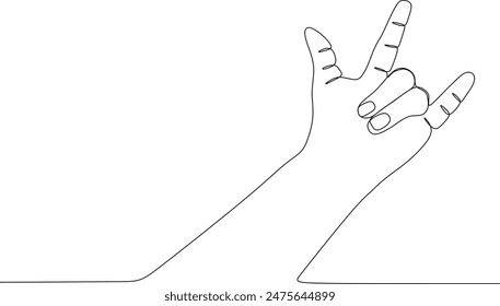 Palm Continuous Line Vektorgrafik Design