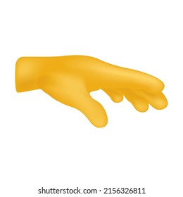 Palm Down Emoji Icon Illustration Sign. Hand Gesture Vector Symbol Emoticon Design Vector Clip Art.