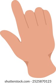 Palm With Forefinger Up Vector Illustration