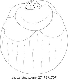Palm fruit (Taal) outline vector illustration featuring a simple and clean line art design. This illustration represents the tropical palmyra palm fruit, commonly known as Taal in South Asian regions. The fruit is widely recognized for its round shape and textured surface, often associated with tropical agriculture and traditional food culture.

The minimal outline style makes this vector ideal for a variety of creative uses including educational materials, agriculture related graphics, fruit catalogs, food packaging, posters, menus, and health or nutrition themed designs. It can also be used for coloring pages, worksheets, and botanical illustration collections.

This scalable vector illustration is suitable for both digital and print applications such as websites, mobile apps, social media graphics, and promotional materials. Designers and content creators can easily customize the artwork for different creative projects related to tropical fruits, farming, food industry, and organic agriculture concepts.