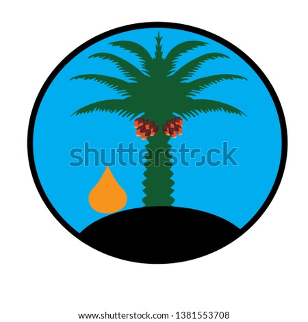 palm green logo vector isolated