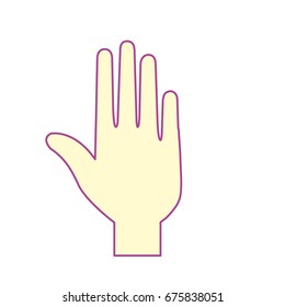 palm hand with fingers