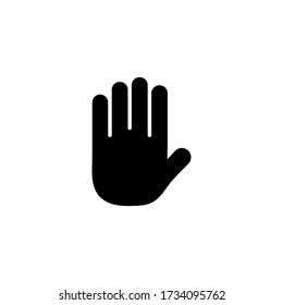 Palm hand icon design template vector isolated illustration