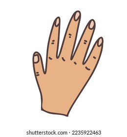 Palm, Hand icon vector, filled flat sign, solid pictogram isolated on white, logo illustration