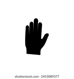 Palm, Hand icon vector, filled flat sign, solid pictogram isolated on white, logo illustration