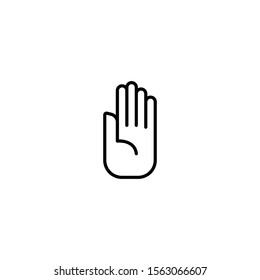 palm hand icon vector illustration