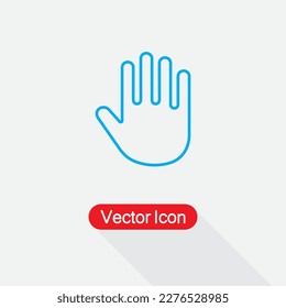 Ilustración De Vector De Palm Of Hand, Palm, Icono De Mano Eps10