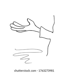 Outstretched Hand Sketch Stock Illustrations Images Vectors Shutterstock