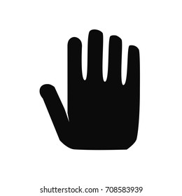 palm of hand sign icon