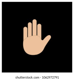 Palm Hand Vector Icon
